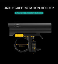 Load image into Gallery viewer, Bike Light Rainproof USB Rechargeable LED Bicycle Light Super Bright Flashlight Rechargeable Bicycle Light Bicycle Front Headlight LED Bike Headlight 3 Light Mode Fits All Bicycles Mountain Road