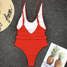 Load image into Gallery viewer, Luxury Black Female Swimsuit Vintage One Piece Ruffled Push Up Tummy Control Swimwear Halter One Piece Slimming Retro Swimsuit Women's Plus Size Push Up Bathing Suit Solid Red Swimwear Women Padded Bathing Suits