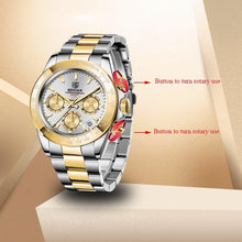 Load image into Gallery viewer, Stainless Steel Sports Men Watch Waterproof Business Chronograph Men Quartz Elegant Design Wristwatches