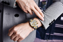 Load image into Gallery viewer, Stainless Steel Sports Men Watch Waterproof Business Chronograph Men Quartz Elegant Design Wristwatches