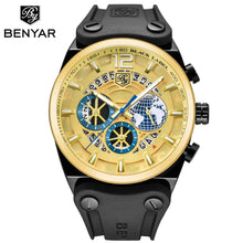 Load image into Gallery viewer, Business Mens Fashion Watches Quartz Silicone Sport Multifunction Watch Men Luxury Waterproof Luminous Hands