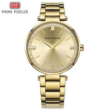 Load image into Gallery viewer, Luxury Crystal Fashion Womens Watch Quartz Analog Waterproof Elegant Stainless Steel Strap Wrist Watch For Women