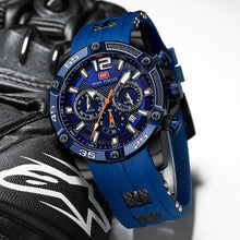 Load image into Gallery viewer, New Fashion Sport Mens Watches Waterproof Silicon Strap Wrist Watch Multifunctional Luminous Hands For Men