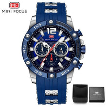 Load image into Gallery viewer, New Fashion Sport Mens Watches Waterproof Silicon Strap Wrist Watch Multifunctional Luminous Hands For Men