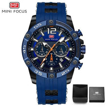 Load image into Gallery viewer, New Fashion Sport Mens Watches Waterproof Silicon Strap Wrist Watch Multifunctional Luminous Hands For Men