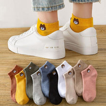Load image into Gallery viewer, New 5pairs/lot Mixed Colors Ankle Socks Summer Sport Fashion Funny Underwear Women Breathable Soft Combed Out Of Pure Cotton Breathable Socks For Men And Women