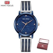 Load image into Gallery viewer, New Women Fashion Watches Luxury Quartz Waterproof Wrist Watch Gold Stainless Steel Mesh Elegant Design For Women