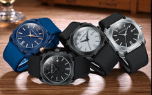 Load image into Gallery viewer, Classic Sport Men's Watch Fashion Round Waterprof Quartz Wrist Watch Elegant Silicone Strap Stylish Design