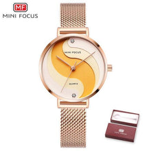 Load image into Gallery viewer, Ultra Thin Rose Gold Women Watches Fashion Analog Quartz Waterproof Wristwatches Elegant Round Design For Women