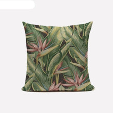 Load image into Gallery viewer, Decorative Linen Cotton Pillow Case Green Throw Pillowcase Outdoor Throw Pillow Cases Decorative Cushion Cover Cotton Linen Farmhouse Home Decor For Couch Sofa Bedroom Farmhouse Style Cushion Cover