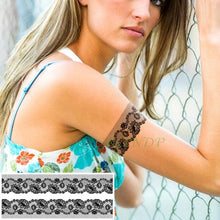 Load image into Gallery viewer, 57 Sheets Temporary Tattoo Stickers Set Waterproof Temporary Tattoo Waist Arm Modern Stylish Big Black Tattoos For Womens Mens