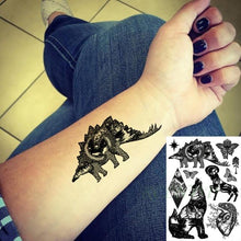 Load image into Gallery viewer, 57 Sheets Temporary Tattoo Stickers Set Waterproof Temporary Tattoo Waist Arm Modern Stylish Big Black Tattoos For Womens Mens