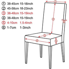 Load image into Gallery viewer, Printed Polyester Fabric Chair Cover Washable Chair Covers Seat Slipcovers Stretch Dining Seat Case For Home Stretch Removable Washable Dining Room Chair Protector Slipcovers/Home Decor Dining Room Seat Cover Multiple Styles