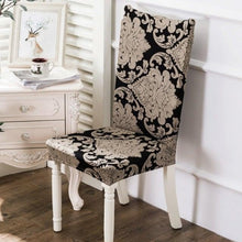 Load image into Gallery viewer, Printed Polyester Fabric Chair Cover Washable Chair Covers Seat Slipcovers Stretch Dining Seat Case For Home Stretch Removable Washable Dining Room Chair Protector Slipcovers/Home Decor Dining Room Seat Cover Multiple Styles