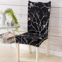 Load image into Gallery viewer, Printed Polyester Fabric Chair Cover Washable Chair Covers Seat Slipcovers Stretch Dining Seat Case For Home Stretch Removable Washable Dining Room Chair Protector Slipcovers/Home Decor Dining Room Seat Cover Multiple Styles