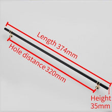 Load image into Gallery viewer, Aluminum Alloy Black Gold Door Handle Wardrobe Kitchen Cabinet Drawer Solid Handle Furniture Handle European Modern Hardware Modern Furniture Cupboard Door Drawer Handles