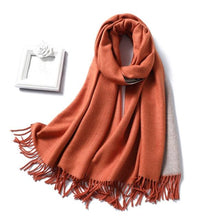 Load image into Gallery viewer, New Fashion Winter Soft Thick Warm Colorful Cashmere Scarf Elegant Escharpe Shawls Scarf Shawls Wraps Lightweight Lady Solid Scarves Fashion Tassels Blanket For Women