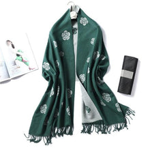 Load image into Gallery viewer, New Fashion Winter Soft Thick Warm Colorful Cashmere Scarf Elegant Escharpe Shawls Scarf Shawls Wraps Lightweight Lady Solid Scarves Fashion Tassels Blanket For Women
