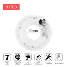 Load image into Gallery viewer, Smart LED Bicycle Wheel Light Bike Front Tail Hub Spoke Lamp Rechargeable Kids Balance Bike Light Colorful Bicycle Hub Light With Optical Design Vibration Sensor USB Rechargeable Waterproof Good Bike Gift For Teenagers