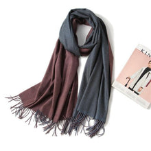 Load image into Gallery viewer, Fashion Winter Solid Soft Scarf Cashmere Lightweight Scarves Shawls Cashmere Escharpe Scarfs Lightweight Shawls Hijabs Shawls Escharpe Elegant Wrap Blanket Bandana Tassel For Lady