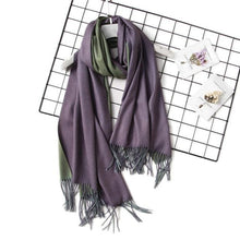 Load image into Gallery viewer, Fashion Winter Solid Soft Scarf Cashmere Lightweight Scarves Shawls Cashmere Escharpe Scarfs Lightweight Shawls Hijabs Shawls Escharpe Elegant Wrap Blanket Bandana Tassel For Lady