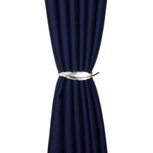 Load image into Gallery viewer, Golden Silver Curtain Clip Curtains Holders Feather Shape Tieback Buckle Clips Curtain Accessories Home Decor Modern Simple Style Curtain Tie Backs Decorative with Spring Curtain Strap Metal Plating Decorative Accessories 30cm