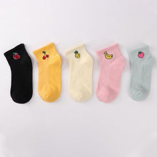 Load image into Gallery viewer, 5 Pairs 3D Cartoon Harajuku Cat Cute Heart Invisible Cotton Socks Casual Boat Socks Funny Girl Ankle Sock Set for Women