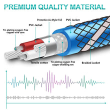 Load image into Gallery viewer, Gold Plated 3.5mm Audio Aux Cable For Car Headphone Speaker Mobile Phone
