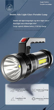 Load image into Gallery viewer, Rechargeable Handheld Flashlights Waterproof 3 Switch Mode Powerful High Lumens Spotlight Fashlight High Power Portable LED Waterproof Outdoor Long Lasting Spot Light Flashlight For Home & Outdoor Use