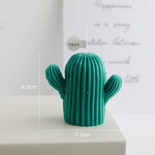 Load image into Gallery viewer, Creative Handmade Cactus Candle Pack Cactus Candles Handmade Delicate Succulent Cactus Candles Flameless Tea Lights Candle Aromatherapy For Decor Birth Photo Props Aromatherapy Candle Ornaments Soy Wax Aromatherapy Small Candles Scented Relaxing Candles