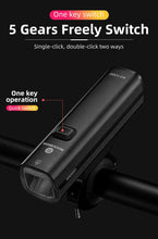 Load image into Gallery viewer, Bike Light Front Lamp USB Rechargeable LED 4800mAh Bicycle Light Waterproof Bicycle Light Set USB Rechargeable Super Bright Bike Headlight For Night Riding Bracket 1000LM
