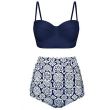 Load image into Gallery viewer, Women Swimsuits Vintage Push Up Polka Dot Plus Size Bathing Suits High Waist Bikini Underwire High Waist Swimsuit Bathing Suits Bikini Women Swimsuits Vintage Push Up Bathing Suits