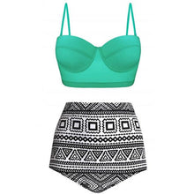 Load image into Gallery viewer, Women Swimsuits Vintage Push Up Polka Dot Plus Size Bathing Suits High Waist Bikini Underwire High Waist Swimsuit Bathing Suits Bikini Women Swimsuits Vintage Push Up Bathing Suits