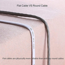 Load image into Gallery viewer, Cat6 RJ45 Network LAN Ethernet Flat Cable Computer UTP Patch Cord For Router Network Ethernet Cable Plated RJ45 Connectors Ethernet LAN Cable