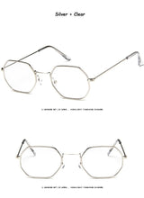 Load image into Gallery viewer, Small Polygon Women Men Sunglasses Delicate Metal Polygon Sunglasses For Women Classic Retro Small Size Frame Women Sunglasses Design Glasses for Men