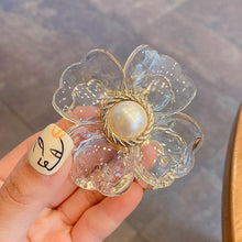 Load image into Gallery viewer, Sweet Flower Shape Hair Clips for Women Girls Hair Claw Chic Barrettes Claw Crab Hairpins Styling Bohemia Hair Jaw Clamps Medium Thick Hair Women