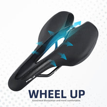 Load image into Gallery viewer, Road Bike Saddle Bicycle Seat With Warning Taillight USB Charging Mountain Cycling Racing PU Breathable Soft Seat Cushion Comfortable Bicycle Seat With Central Relief Zone Ergonomics Design Exercise Bike Seat