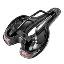 Load image into Gallery viewer, Road Bike Saddle Bicycle Seat With Warning Taillight USB Charging Mountain Cycling Racing PU Breathable Soft Seat Cushion Comfortable Bicycle Seat With Central Relief Zone Ergonomics Design Exercise Bike Seat
