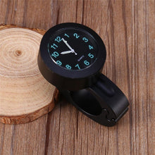 Load image into Gallery viewer, Universal Waterproof Motorbike Clock Night Light Motorcycle Handlebar Mount Clock Watch Dial Bike Handlebar Clock Watch Motorcycle Handlebar Mount Watch Clock Set with Anti-Skid Pad Wrench Universal Waterproof Black