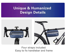 Load image into Gallery viewer, New Handlebar Bag Bicycle Bags Frame Pannier Bag Waterproof Multifunction Portable Shoulder Bag Bike Accessories Multifunction Bike Handlebar Bag Front Bicycle Frame Bag Waterproof Shoulder Bag Handbag Waist Bag