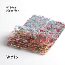 Load image into Gallery viewer, Holographic Nail Foil Transfer Set Sticker Decal Nail Art Foils Designer Marble Nail Decoration Sliders Wraps Manicure Women Kids Girls Manicure Decoration Nail Art Supplies 3D Self-Adhesive Nail Decals Designer Nail Stickers for Acrylic Nails