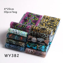 Load image into Gallery viewer, Holographic Nail Foil Transfer Set Sticker Decal Nail Art Foils Designer Marble Nail Decoration Sliders Wraps Manicure Women Kids Girls Manicure Decoration Nail Art Supplies 3D Self-Adhesive Nail Decals Designer Nail Stickers for Acrylic Nails