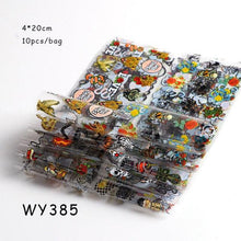 Load image into Gallery viewer, Holographic Nail Foil Transfer Set Sticker Decal Nail Art Foils Designer Marble Nail Decoration Sliders Wraps Manicure Women Kids Girls Manicure Decoration Nail Art Supplies 3D Self-Adhesive Nail Decals Designer Nail Stickers for Acrylic Nails