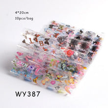 Load image into Gallery viewer, Holographic Nail Foil Transfer Set Sticker Decal Nail Art Foils Designer Marble Nail Decoration Sliders Wraps Manicure Women Kids Girls Manicure Decoration Nail Art Supplies 3D Self-Adhesive Nail Decals Designer Nail Stickers for Acrylic Nails