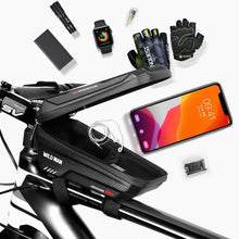 Load image into Gallery viewer, Bike Bag Frame Front Top Tube Waterproof Hard Shell Cycling Bag Touch Screen Phone Case Bicycle Accessories Bike Phone Mount Bag Cycling Waterproof Front Frame Top Tube Handlebar Bag With Touch Screen Holder Case
