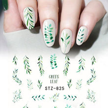 Load image into Gallery viewer, 3D Nail Stickers Leaves Butterfly Panda Love Heart Design Stickers For Nails Manicure Foil Nail Art Decor Girls Manicure Decoration Nail Art Supplies 3D Self-Adhesive Nail Decals Designer Nail Stickers for Acrylic Nails