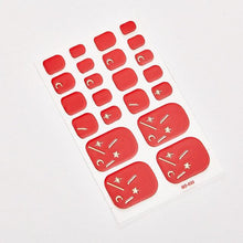 Load image into Gallery viewer, Full Beauty Loveliness Designed Manicure Valentines Nail Art Designer Nail Decals Kids Nails Art Decoration Nail Sticker Set French Tip Guides Stickers French Nail Stickers Form Fringe Guides for Decoration Stencil Tools