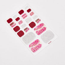 Load image into Gallery viewer, Full Beauty Loveliness Designed Manicure Valentines Nail Art Designer Nail Decals Kids Nails Art Decoration Nail Sticker Set French Tip Guides Stickers French Nail Stickers Form Fringe Guides for Decoration Stencil Tools