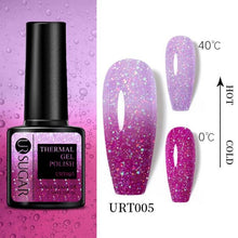 Load image into Gallery viewer, Thermal Shiny Nail Polish Change Color Effect Gel UV Semi Permanent Stylish Three Layer Effect For Womens