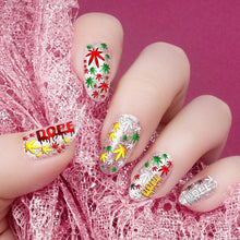 Load image into Gallery viewer, New Mixed Acrylic Stickers Manicure Decoration Weed Leaf Designs Nail Accessories Nail Art Decals Water Transfer Nail Decals Sticker For Pretty Girl Self-Adhesive Nail Decals Designer Nail Stickers for Acrylic